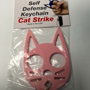 Cat Strike self protection keychain - Pink